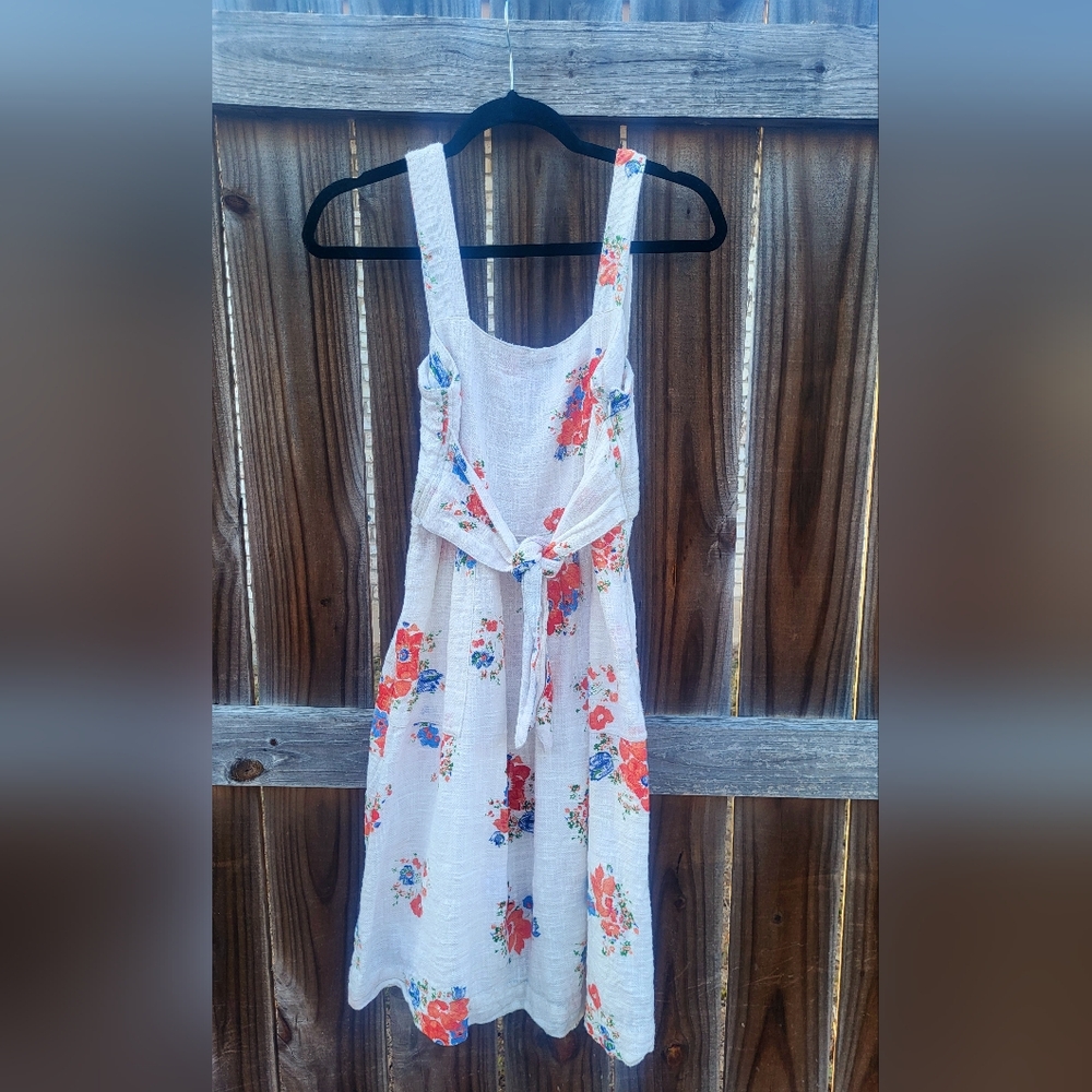 Anthropologie Ingalls Tie Waist Dress Cottagecore Summer Dress Size 2 - Picture 5 of 10